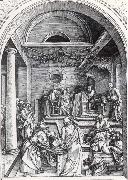 Albrecht Durer Christ and the Doctors painting